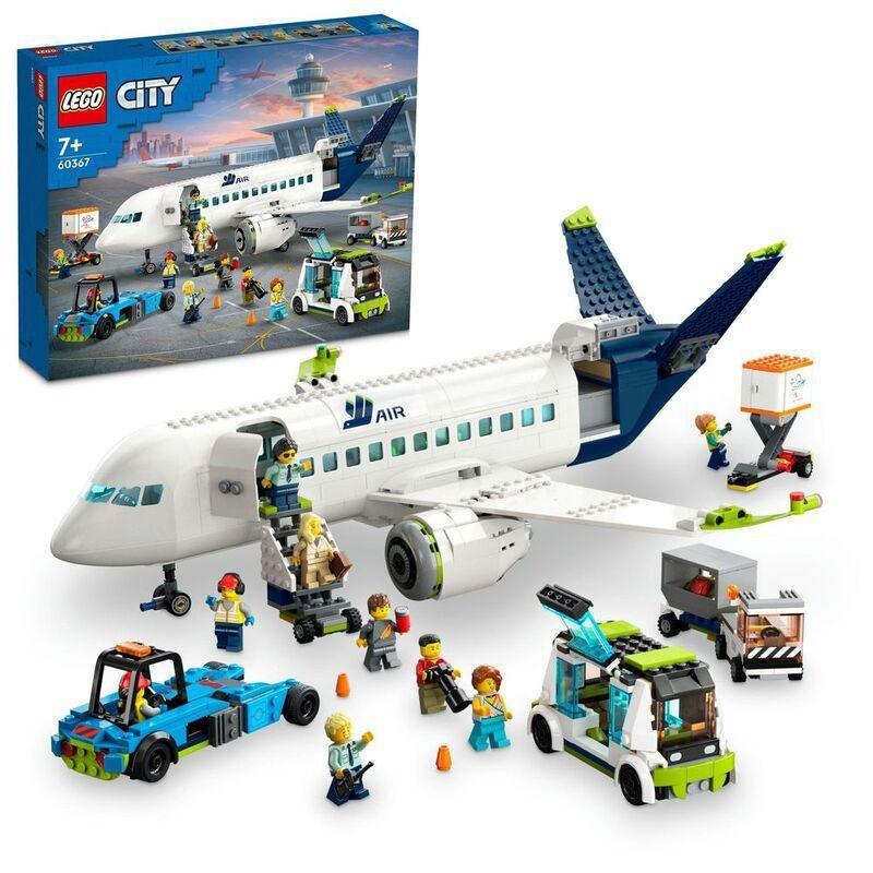 LEGO City Passenger Aeroplane 60367 Building Toy Set (930 Pieces), , large image number 0