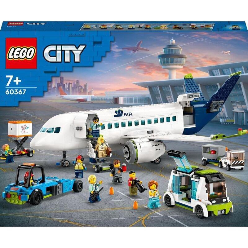 LEGO City Passenger Aeroplane 60367 Building Toy Set (930 Pieces), , large image number 1