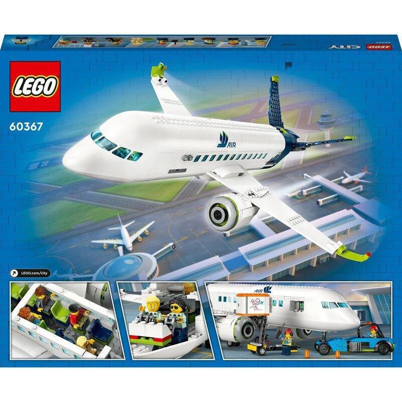 LEGO City Passenger Aeroplane 60367 Building Toy Set (930 Pieces), , large image number 9