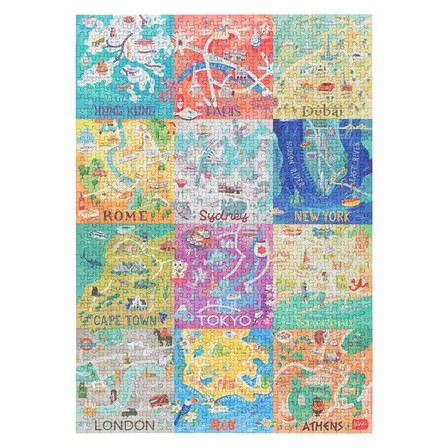 LEGAMI - Legami Jigsaw Puzzle - Word Cities (1000 Pieces) (48 X 68cm)