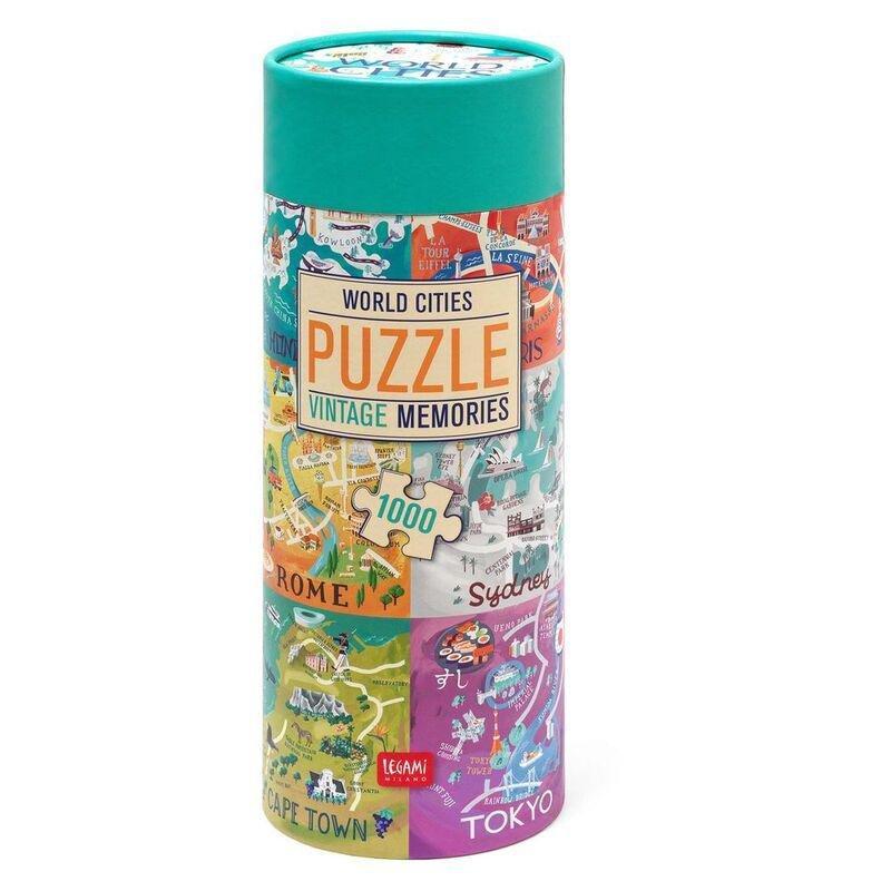 Legami Jigsaw Puzzle - Word Cities (1000 Pieces) (48 X 68cm), , large image number 1