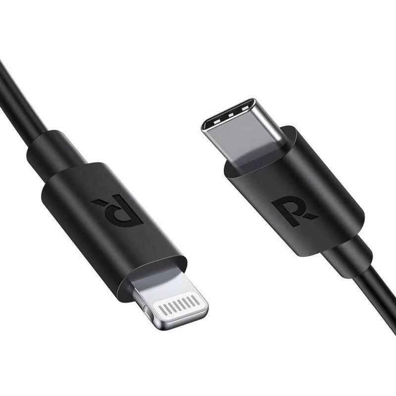 Ravpower RP-CB1016 1m TPE Type-C To Lightning Cable - Black, , large image number 0