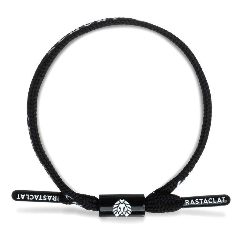 Rastaclat Create Positive Message Men's Single Lace Bracelet - Black, , large image number 1