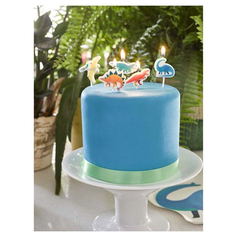 Talking Tables Party Dinosaur Shaped Candles (Pack of 5), , large image number 3