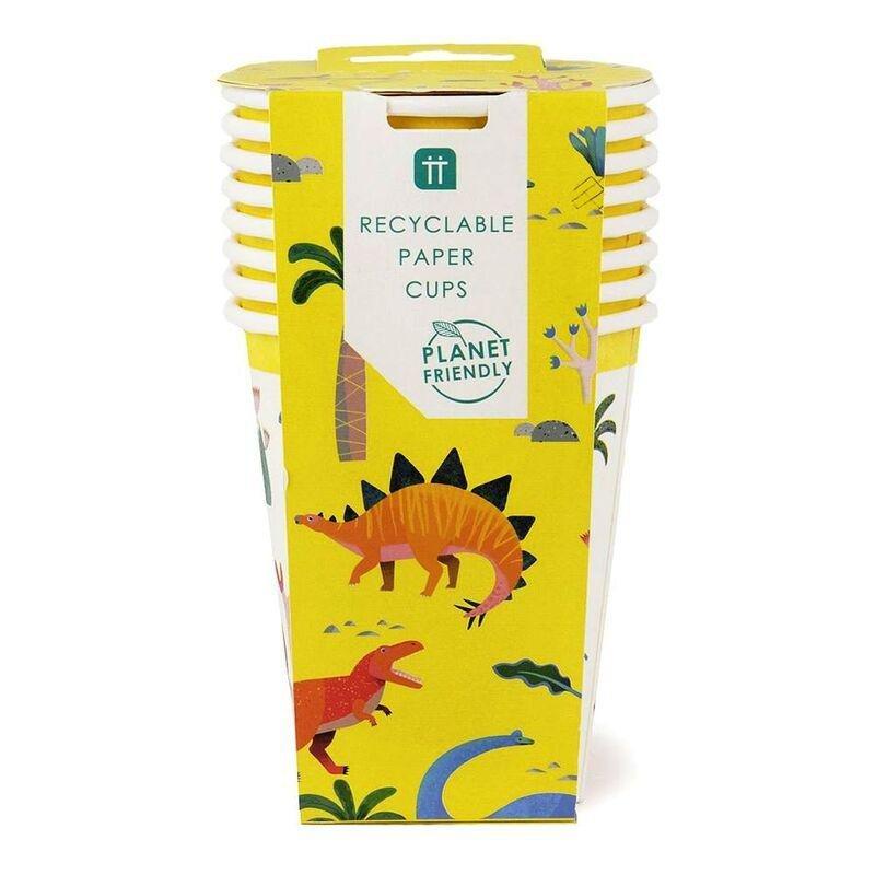 Talking Tables Party Dinosaur Cup (Pack of 8), , large image number 0