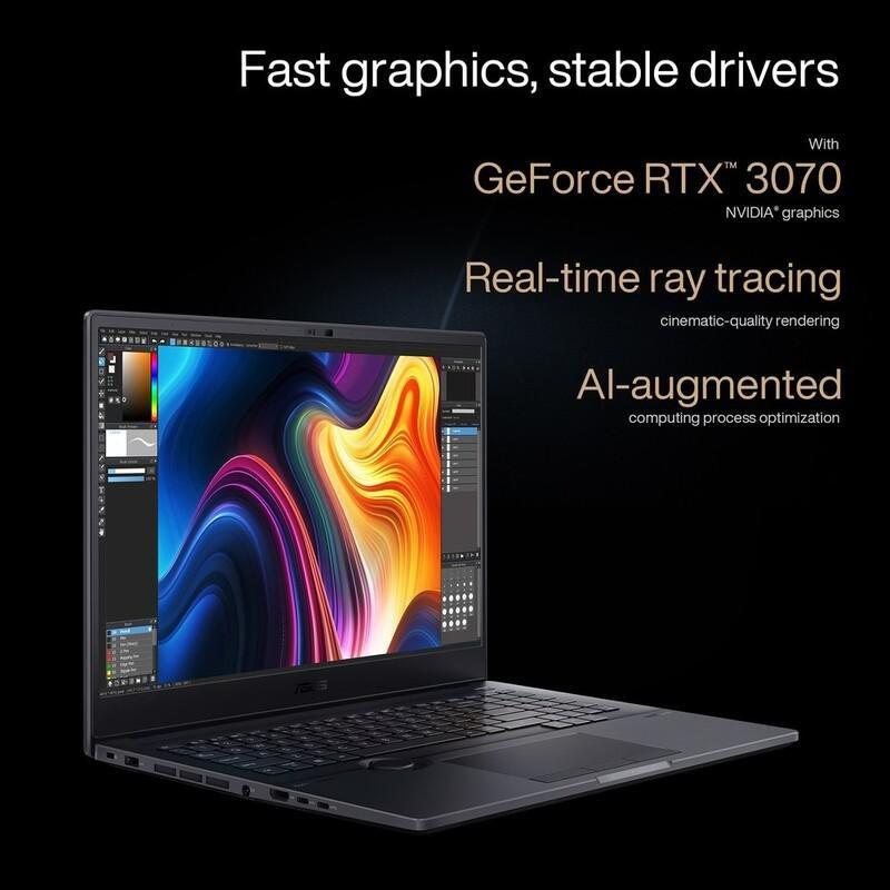 ASUS ProArt Studiobook 16 OLED H5600QR-OLED0R9W Creator Laptop/AMD Ryzen R9-5900HX/32GB RAM/1TB SSD/NVIDIA GeForce RTX3070 8GB/16 inch WQUXGA (3840..., , large image number 8