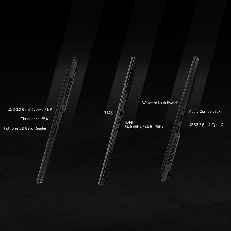 MSI Stealth GS77 12UGS Gaming Laptop intel core i9-12900H/32GB/1TB SSD/NVIDIA GeForce RTX 3070 Ti Max-Q 8GB/17.3-inch FHD/360Hz/Windows 11 Home - C..., , large image number 5