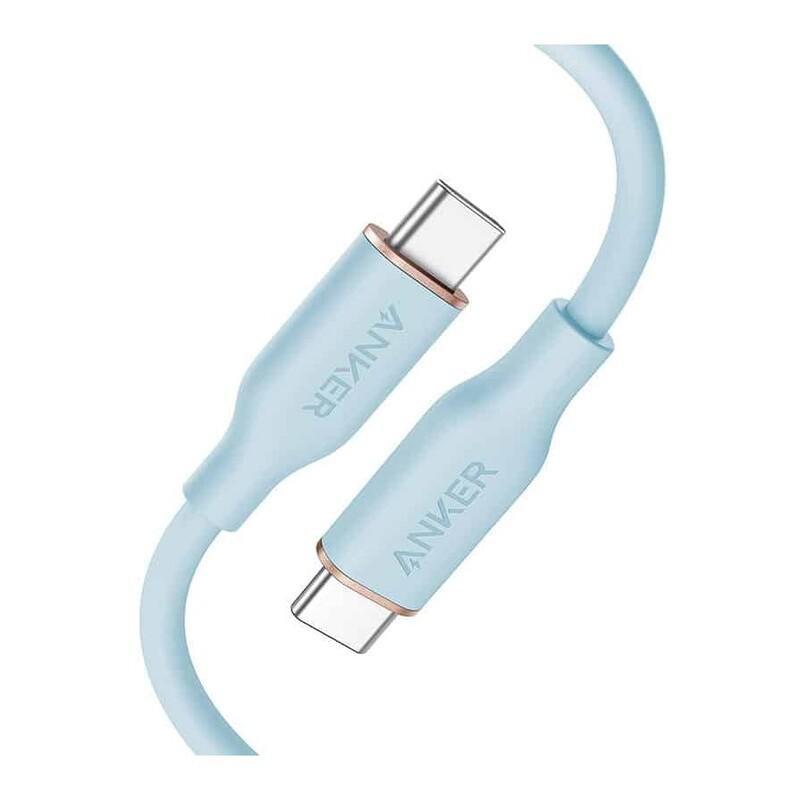 Anker PowerLine III Flow USB-C to USB-C 100W (0.9m/3ft) - Misty Blue, , large image number 0