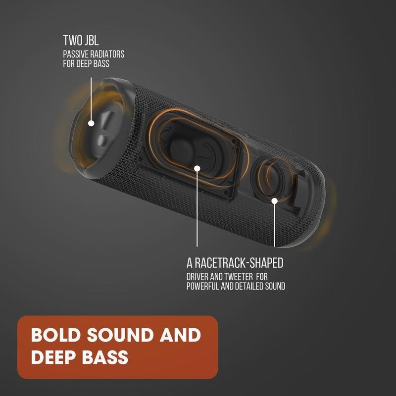 JBL Flip 6 Portable Waterproof Speaker - White, , large image number 4