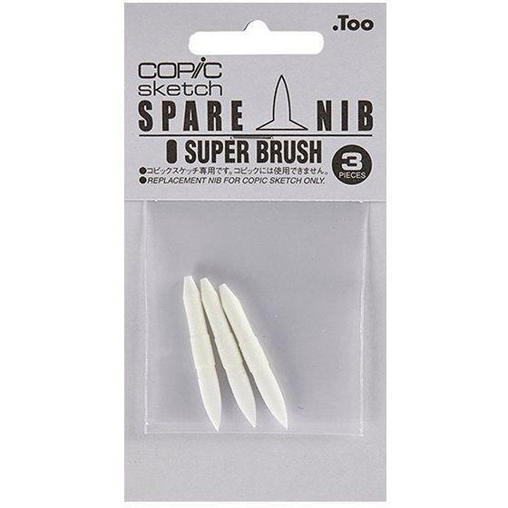 Copic Replacement Nibs (For Sketch & Ciao Markers) - Super Brush (Pack of 3), , large image number 0