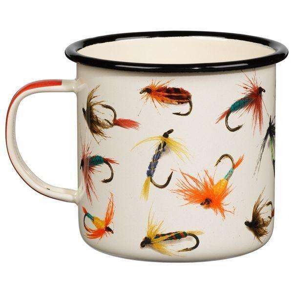 Gentlemen's Hardware Enamel Mug - Fly Fishing 17 fl.oz / 500 ml, , large image number 0