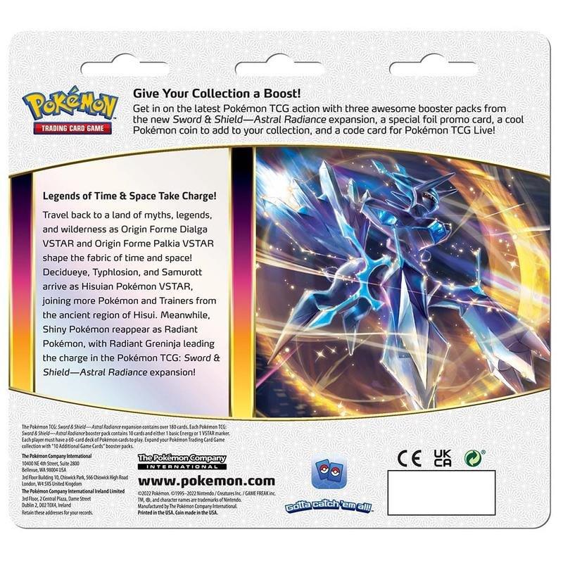 Pokemon TCG Sword & Shield 10 Astral Radiance 3Pack Blister (Assortment – Includes 1), , large image number 2