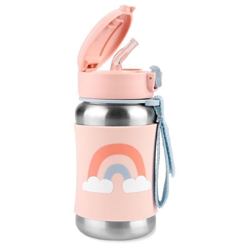 Skip Hop Spark Style Stainless Steel Straw Bottle - Rainbow, , large image number 1