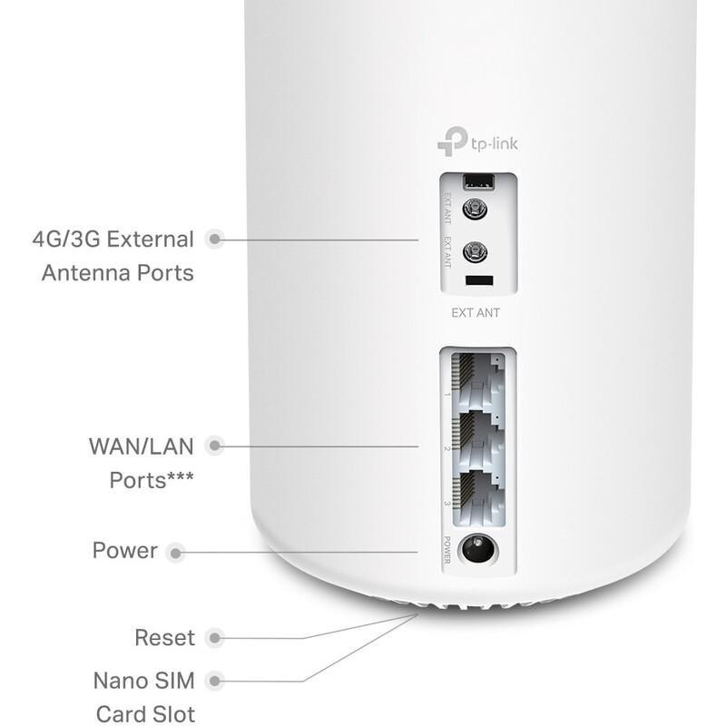 TP-Link Deco X20-4G 4G+ AX3000 Whole Home Mesh WiFi 6 Gateway - White (pack of 1), , large image number 4