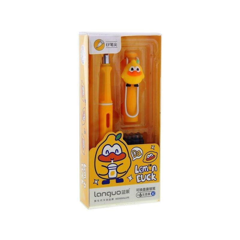 Languo Lemon Duck Creative Sac Ink Pen, , medium