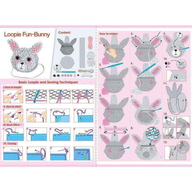 Avenir Loopie Fun My First Plush Bag Sewing Kit - Bunny, , large image number 2