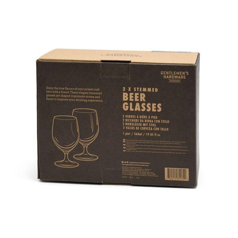 Gentlemen's Hardware Tulip Beer Glasses (Set of 2), , large image number 2