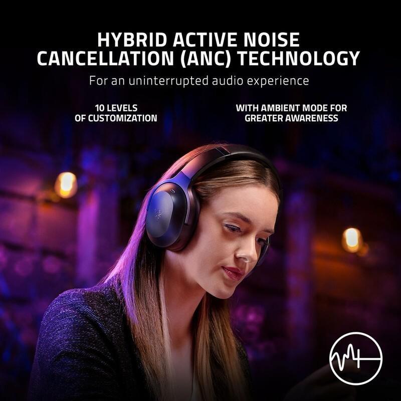 Razer Barracuda Pro Wireless Gaming Headset with Hybrid Active Noise Cancellation - Black, , large image number 1