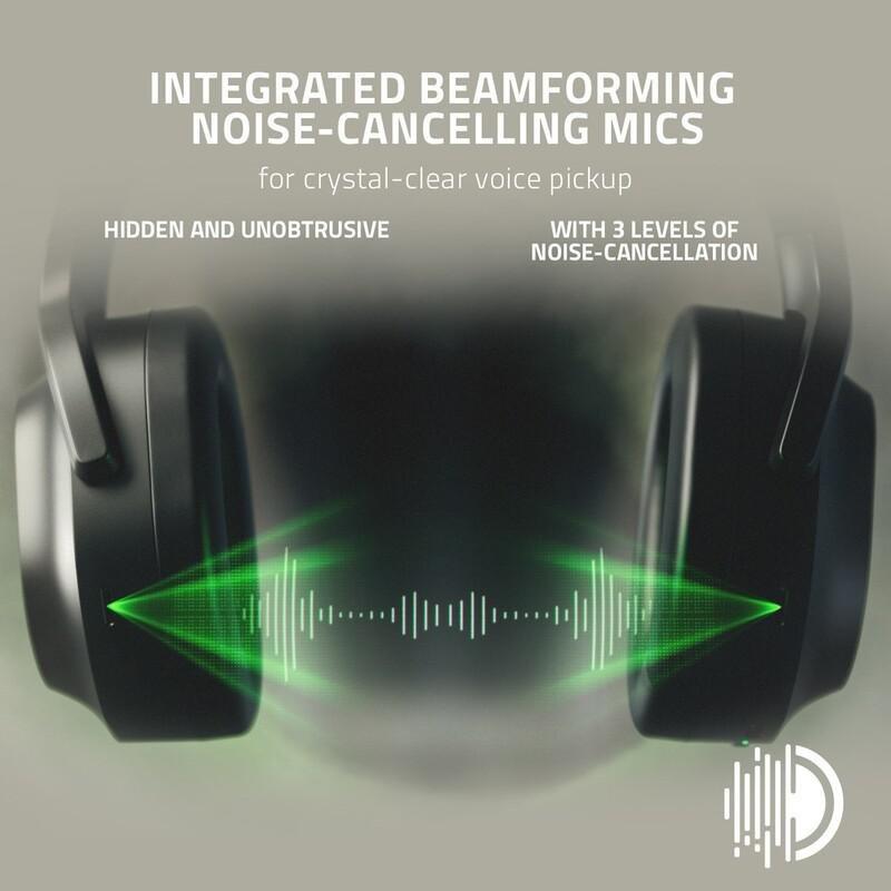 RAZER - Razer Barracuda Wireless Multi-Platform Gaming And Mobile Headset - Black