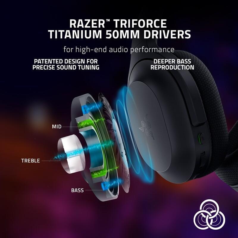 Razer Barracuda Wireless Multi-Platform Gaming And Mobile Headset - Black, , large image number 2