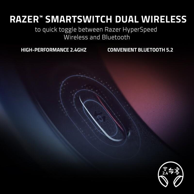RAZER - Razer Barracuda Wireless Multi-Platform Gaming And Mobile Headset - Black