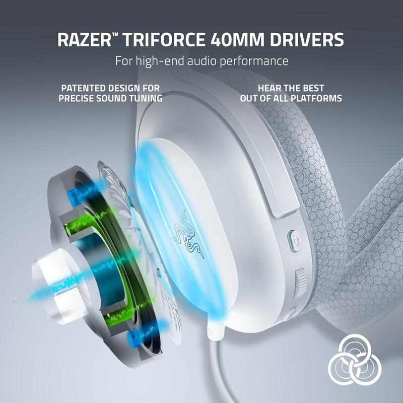 Razer Barracuda X Wireless Multi-Platform Gaming And Mobile Headset - Mercury White, , large image number 1