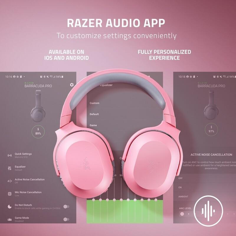 Razer Barracuda X Wireless Multi-Platform Gaming And Mobile Headset - Quartz Pink, , large image number 1