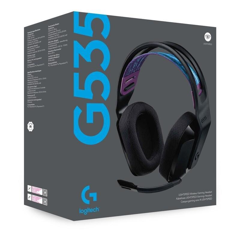 Logitech G G535 LIGHTSPEED Wireless Headset (Black)