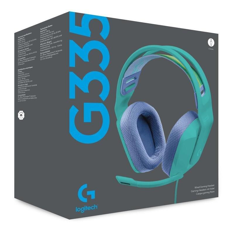 Logitech G 981-001024 G335 Wired Gaming Headset - Mint, , large image number 3