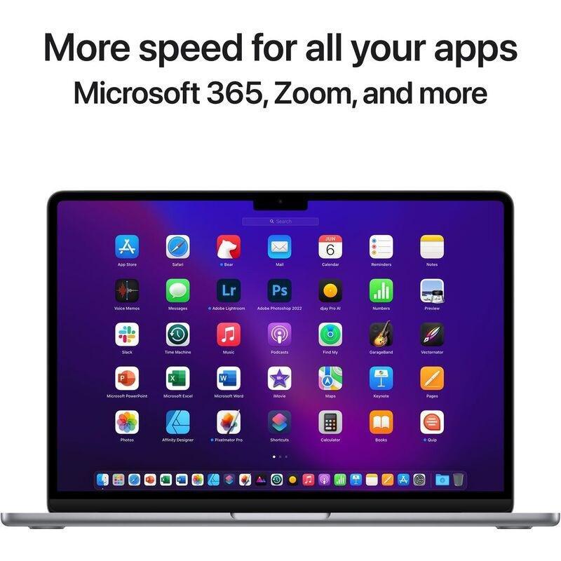 Apple MacBook Air 13-Inch Apple M2 Chip/8-Core CPU/10-Core GPU/512GB SSD - Space Grey (English), , large image number 9