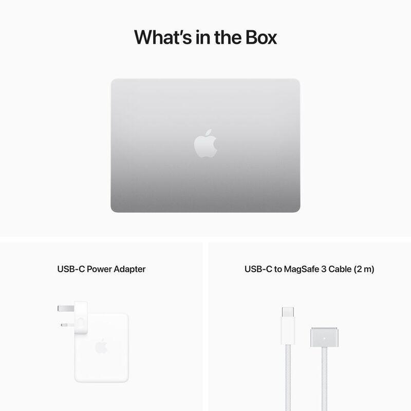 Apple MacBook Air 13-Inch Apple M2 Chip/8-Core CPU/10-Core GPU/512GB SSD - Silver (Arabic/English), , large image number 8