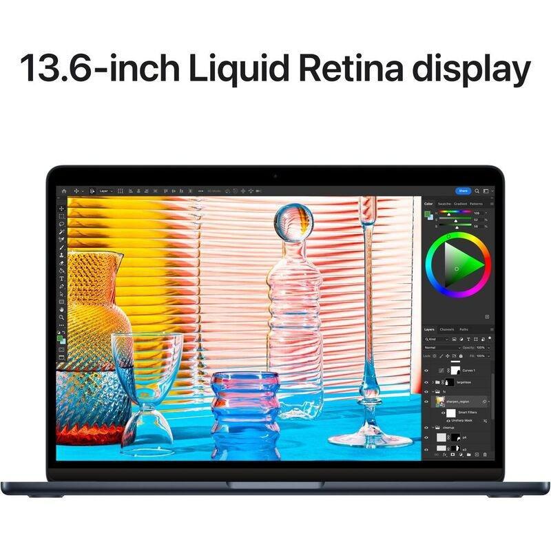 Apple MacBook Air 13-Inch Apple M2 Chip/8-Core CPU/GPU/256GB SSD - Midnight (English), , large image number 6
