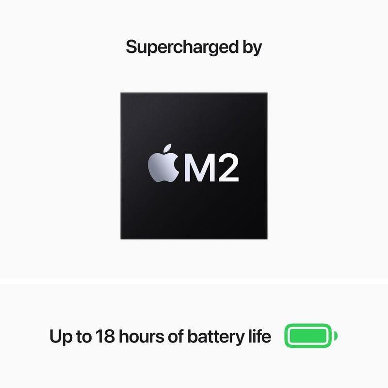 Apple MacBook Air 13-Inch Apple M2 Chip/8-Core CPU/GPU/256GB SSD - Midnight (English), , large image number 8