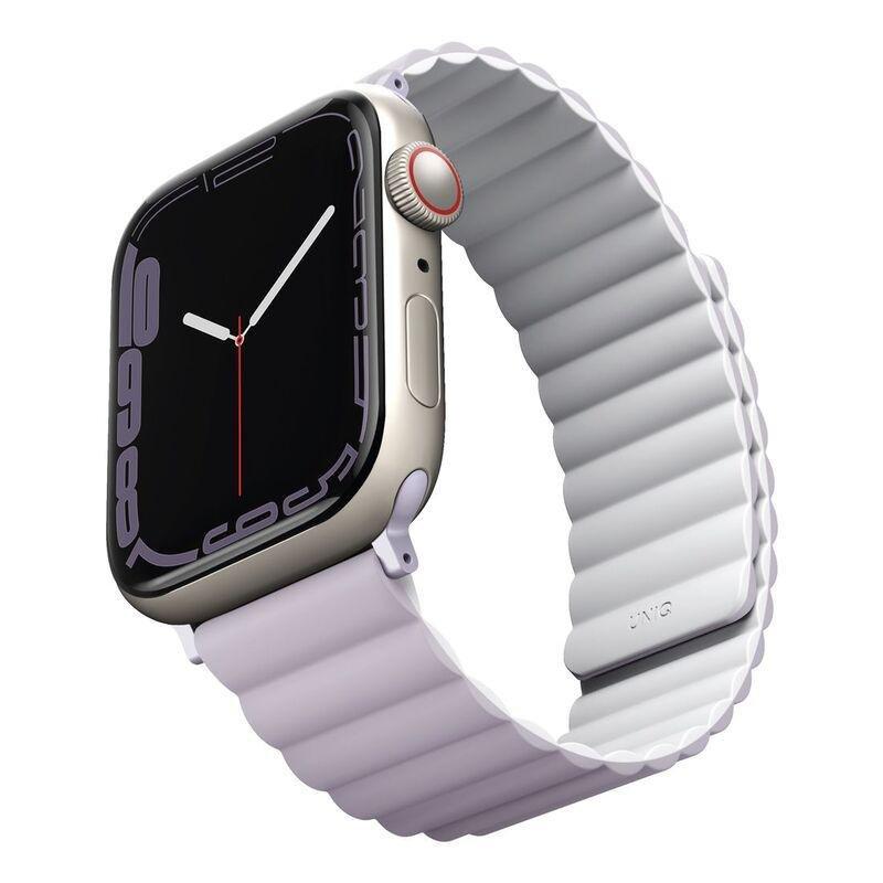 Uniq Revix Reversible Magnetic Strap for Apple Watch 41/40/38mm - Lilac/White, , large image number 1