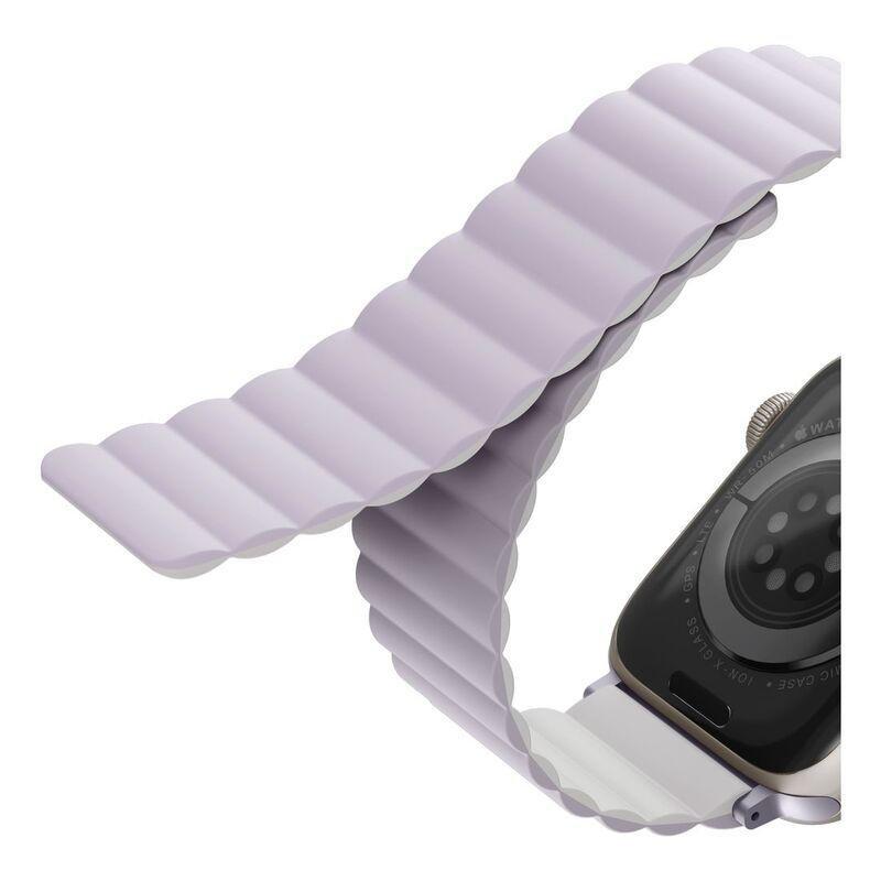 UNIQ - Uniq Revix Reversible Magnetic Strap for Apple Watch 41/40/38mm - Lilac/White