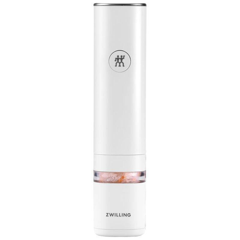 ZWILLING Enfinigy Rechargeable Electric Salt/Pepper Mill in White