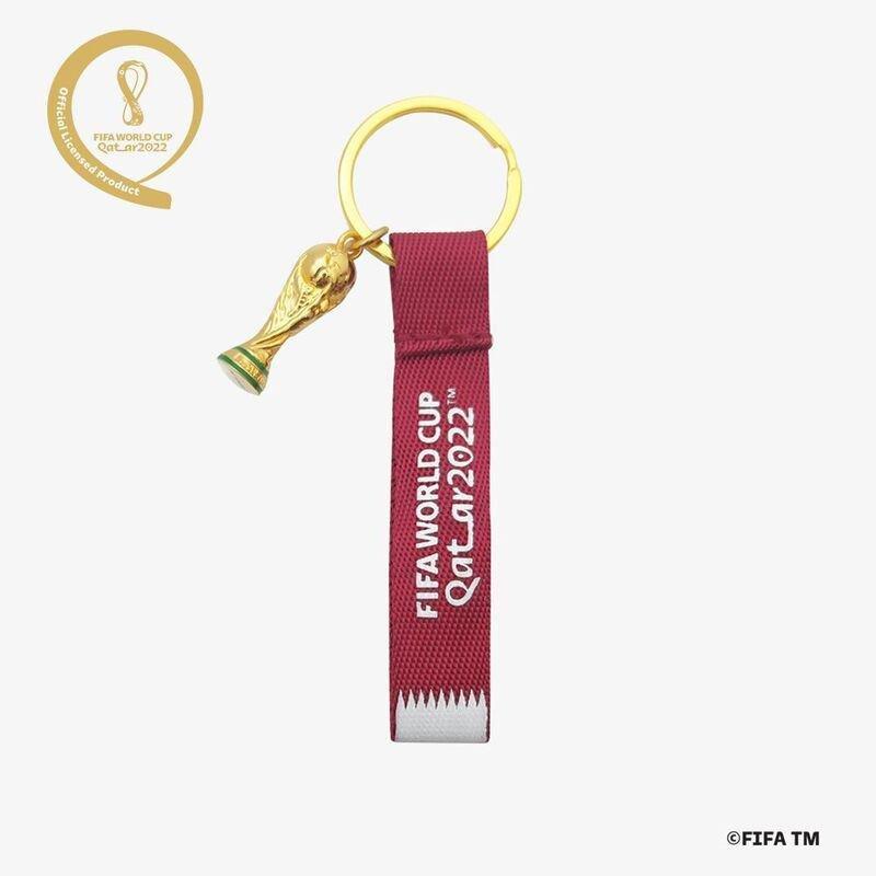 FIFA World Cup Qatar 2022 Officially Licensed Product 3D Trophy Keychain with webbing, , large image number 1
