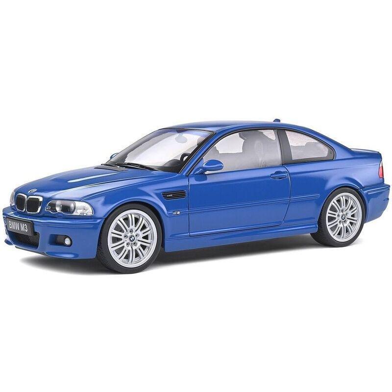 Solido BMW E46 M3 2000 Laguna Blue 1.18 Scale Diecast Car Model Car, , large image number 0