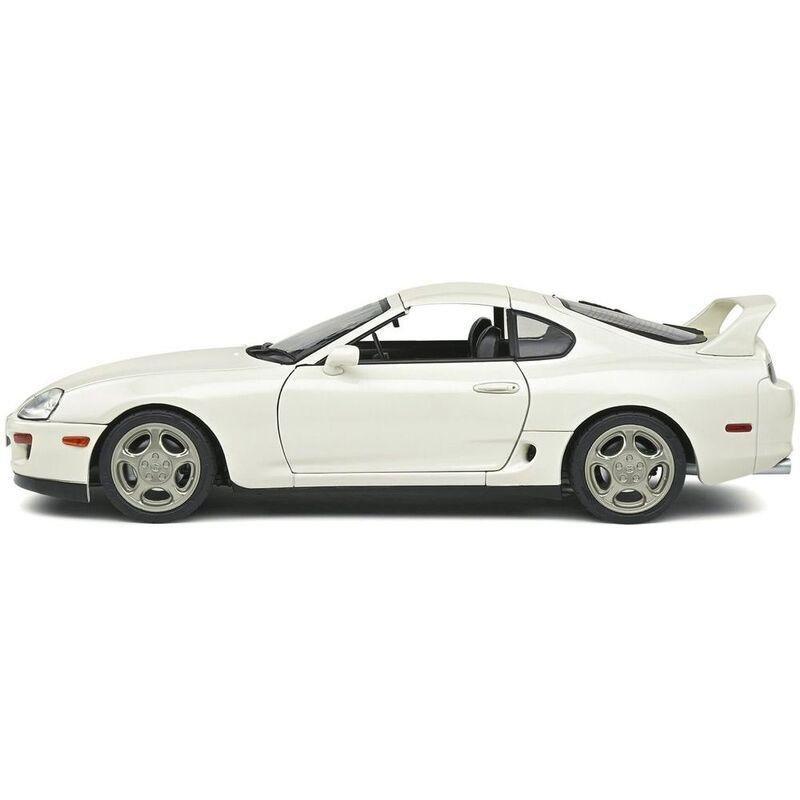 Solido Toyota Supra Mk4 (A80) Targa Roof 1993 Super White 1.18 Scale Diecast Car Model Car, , large image number 1