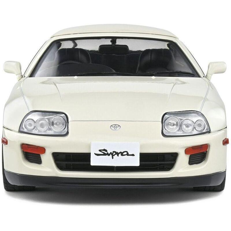 Solido Toyota Supra Mk4 (A80) Targa Roof 1993 Super White 1.18 Scale Diecast Car Model Car, , large image number 2