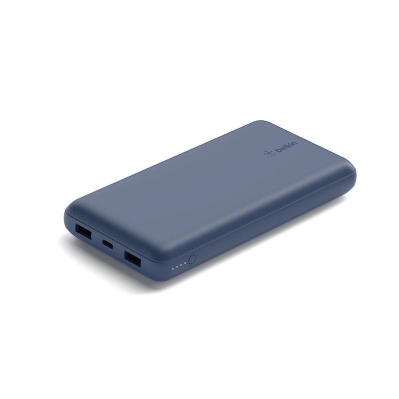 Belkin 20K 15W Power Bank (USB-A 2x/USB-C)- Blue, , medium