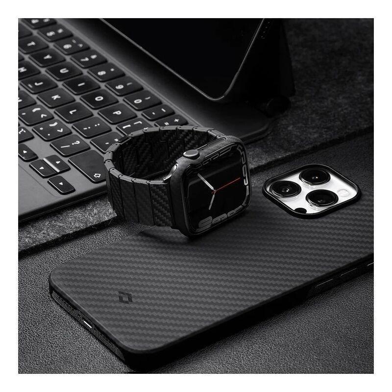 Pitaka Carbon Fiber Air Case for Apple Watch Series 7 45mm - Black, , large image number 0