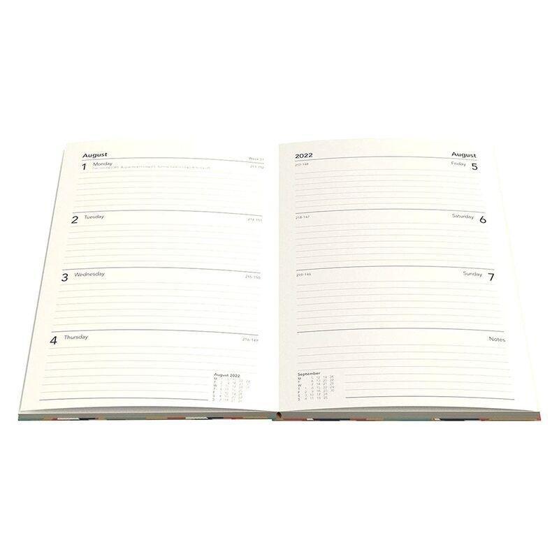 Collins Debden Amara A5 Week To View Mid Year Diary 22/23 - Orange, , large image number 1