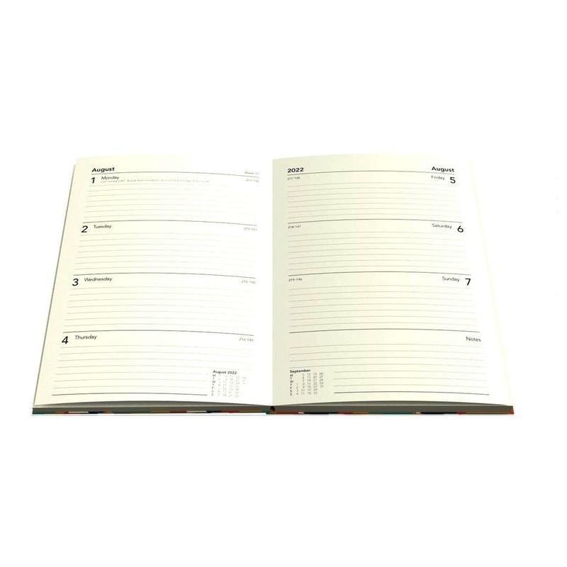 Collins Debden Amara A5 Week To View Mid Year Diary 22/23 - Blue, , large image number 1