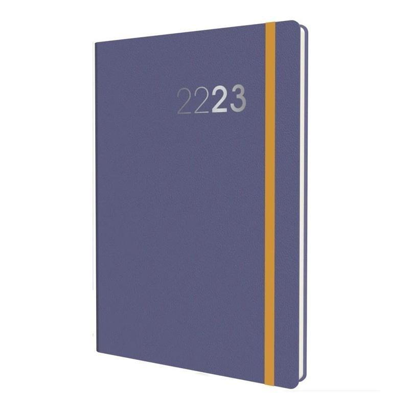 Collins Debden Legacy A5 Week To View Mid Year Diary 22/23 - Purple, , large image number 0