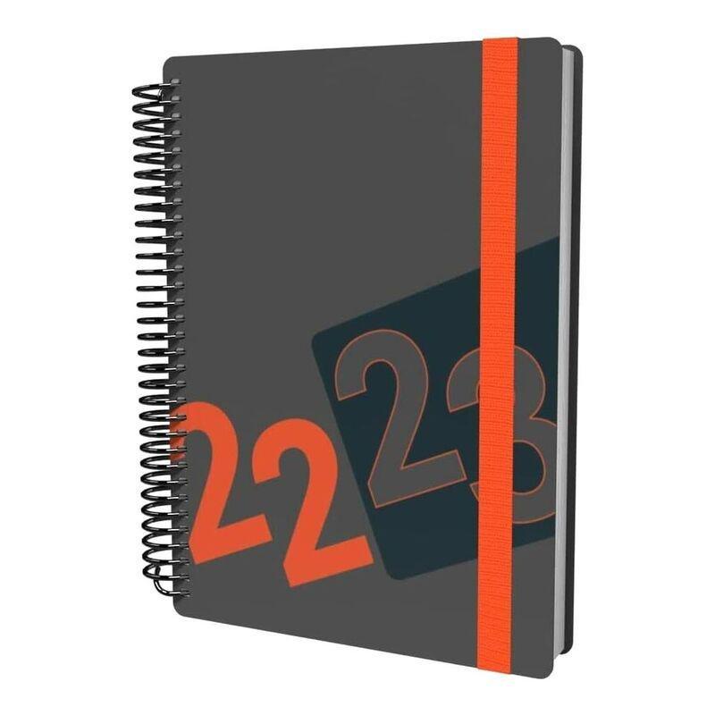 Collins Debden Delta A5 Day To Page Mid Year Diary 22/23 - Orange, , large image number 0