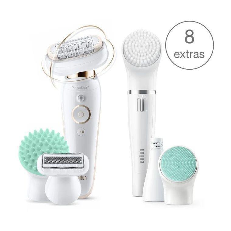 BRAUN - Braun Silk-Epil 9 Flex 9300 Beauty Set Wet & Dry Epilator with 8 Extras + Braun FaceSpa