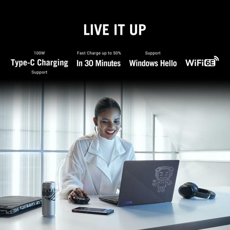 ASUS ROG Zephyrus G14 Gaming Laptop AMD Ryzen 7-6800HS/16GB RAM/1TB SSD/AMD Radion RX 6700S 8GB/14-inch QHD+ (2560x1600) 120Hz/Windows 11 Home - Ec..., , large image number 5