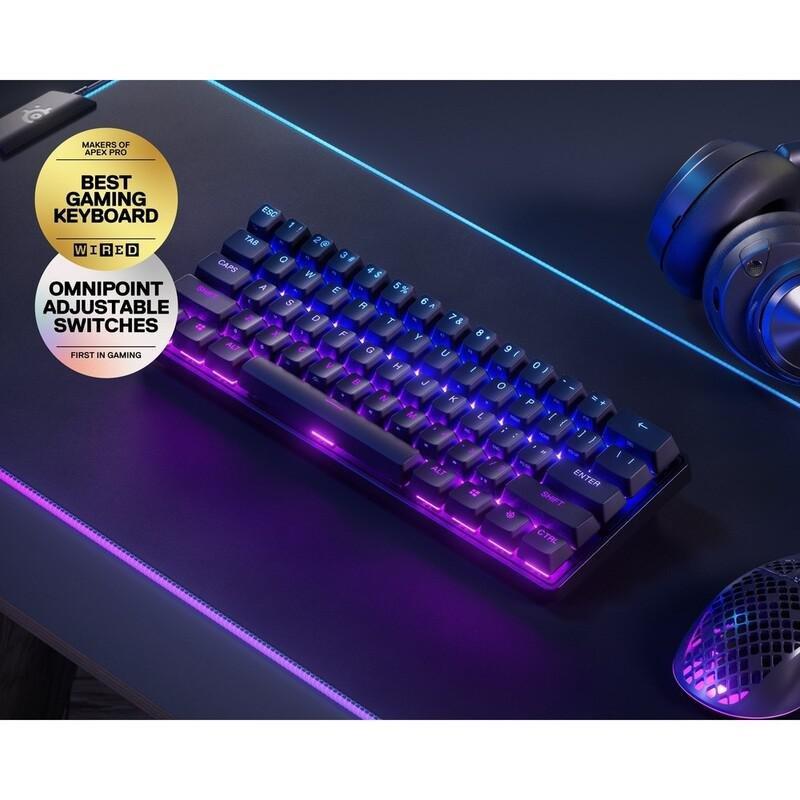 SteelSeries Apex Pro Mini Wireless Mechanical Gaming Keyboard - OmniPoint Adjustable Mechanical Switch (US English), , large image number 2