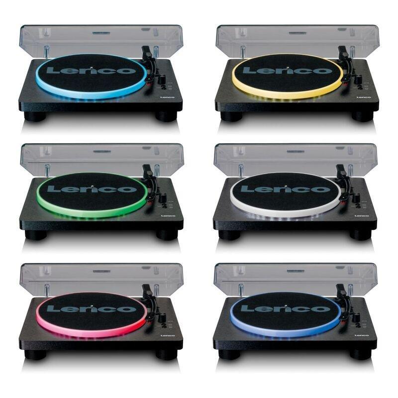 Lenco LS-50LED Turntable with PC Encoding-Speakers And Lights, , large image number 3